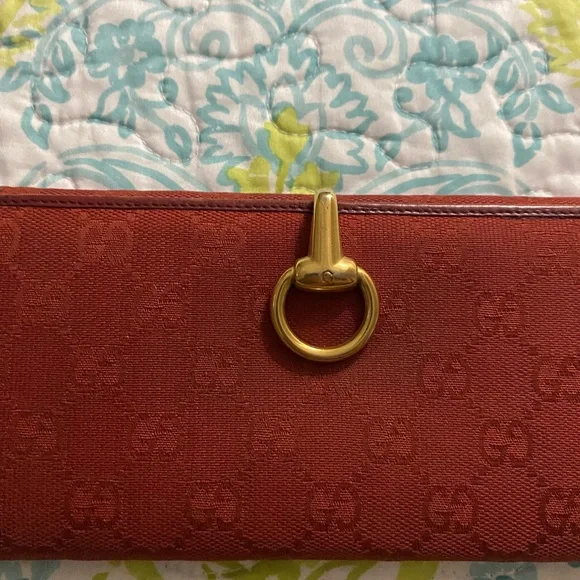 Gucci GG Horsebit Wallet Long Red - Picture 3 of 16